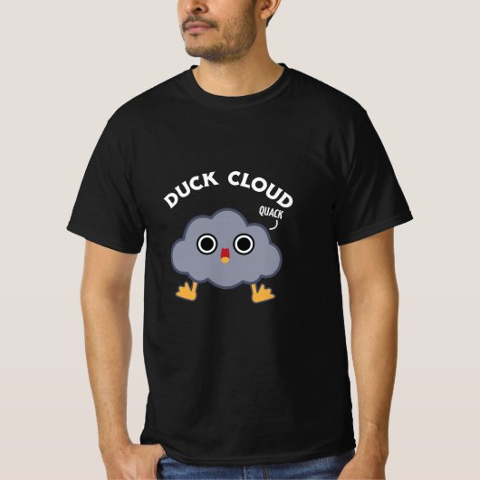 Duck Cloud Grappig Weer Pun T-shirt (Voorkant)
