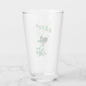 Duck Clover Happy Go Lucky St Patrick's Day Glas (Achterkant)