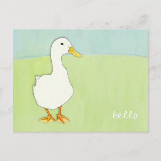Duck Cool Hallo Briefkaart (Voorkant)