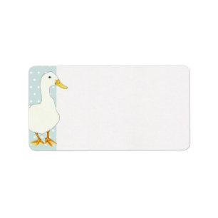 Duck Cool stippen adreslabel Etiket