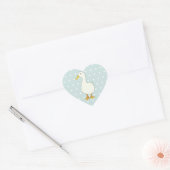 Duck Cool stippen Hart Sticker (Envelop)