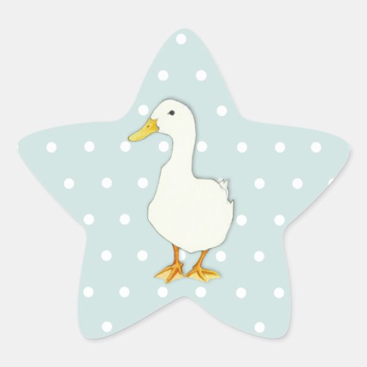 Duck Cool stippen Star Sticker (Voorkant)