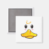 Duck Costume Cute Rubber Ducky Face Halloween Magneet (Voorkant / Achterkant)