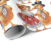  Duck Couple Cadeaupapier (Rol Hoek)