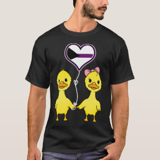 Duck Couple Demisexual Pride labrador mama labs T-shirt