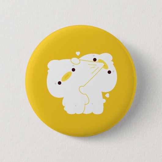 Duck Couple Ronde Button 5,7 Cm (Voorkant)