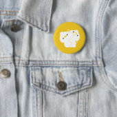 Duck Couple Ronde Button 5,7 Cm (In situ)