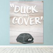 Duck & Cover Canvas Afdruk (Insitu (Houten vloer))