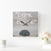 Duck & Cover Vierkante Klok (Huis)