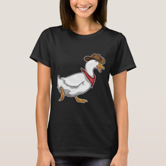 Duck Cowboy pet T-shirt (Voorkant)