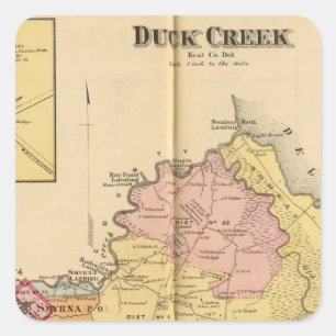 Duck Creek Vierkante Sticker