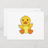 Duck Cute Ducks Ducklings Baby Bird Briefkaart (Voorkant / Achterkant)