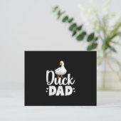 Duck Dad Funny Water Ducklings Farmer Gifts Feestdagenkaart (Staand voorkant)