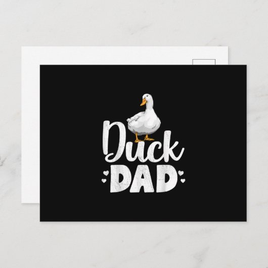 Duck Dad Funny Water Ducklings Farmer Gifts Feestdagenkaart (Voorkant / Achterkant)