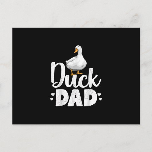Duck Dad Funny Water Ducklings Farmer Gifts Feestdagenkaart (Voorkant)