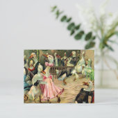 Duck Dancing in een Nightclub Briefkaart (Staand voorkant)