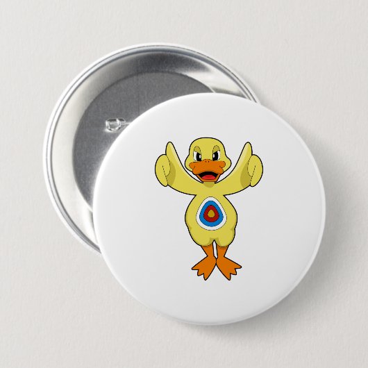 Duck Darts Bullseye Ronde Button 7,6 Cm (Voorkant /achterkant)