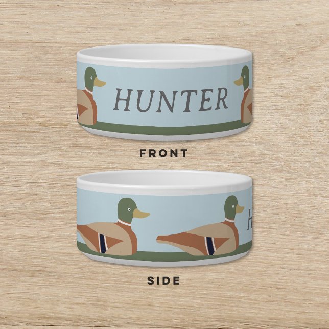 Duck Decoy Licht Blauw Hond Kat Pet Voerbakje (Creator heeft geüpload)