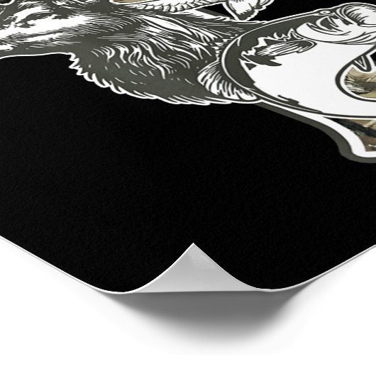 Duck Deer Dove Camo Cross Christian Hello Hunting  Poster (Hoek)