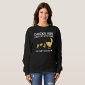 Duck Design for Men Boerderij Ducking Owner Hun Trui (Voorkant volledig)