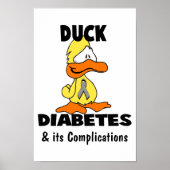 Duck Diabetes en zijn Complicaties Poster (Voorkant)