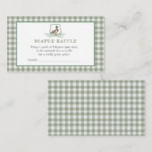 Duck DIaper Raffle Visitekaartje (Voorkant / Achterkant)