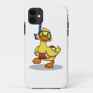 Duck die een snorkelmasker draagt   Achterkleur ki Case-Mate iPhone Case