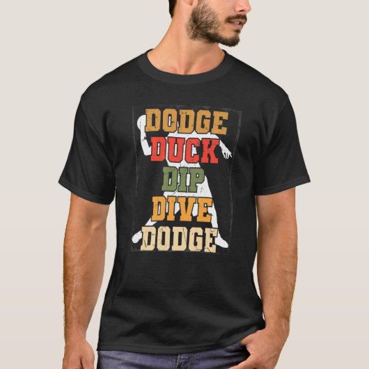 Duck Dip Ball Games Player Funny Dodgeball Pr T-shirt (Voorkant)