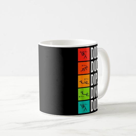 Duck Dip Dive I Ball Games I Funny Dodgeball  Koffiemok (Voorkant rechts)