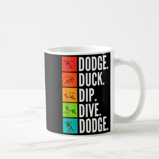 Duck Dip Dive I Ball Games I Funny Dodgeball  Koffiemok (Rechts)