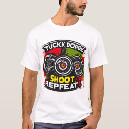 Duck Dodge Shoot Herhaling | verfbalschutter T-shirt