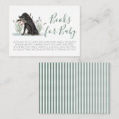 Duck Dog Baby shower Green Book Request Kaart (Voorkant / Achterkant)