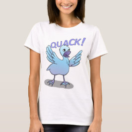 Duck Doodle-Design draaien voor schermglans T-shirt