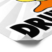 Duck Drink rijden Poster (Hoek)