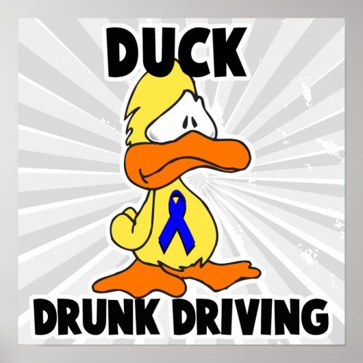 Duck Drink rijden Poster (Voorkant)
