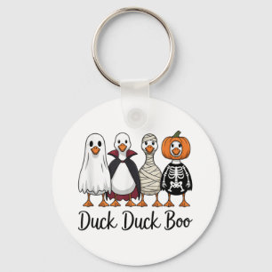 Duck Duck Boo Funny Goose Halloween Kostuum _1 Sleutelhanger