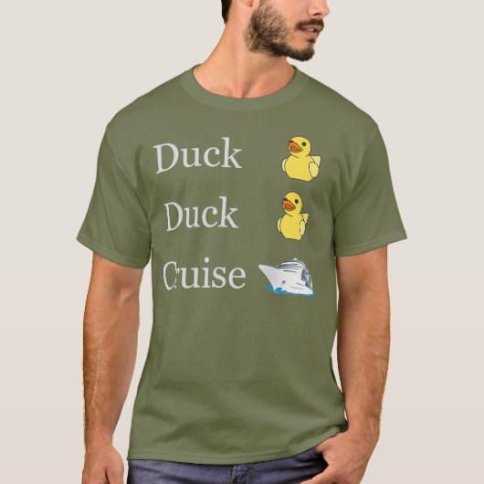 Duck Duck Cruise Ducks loeit familie T-shirt (Voorkant)