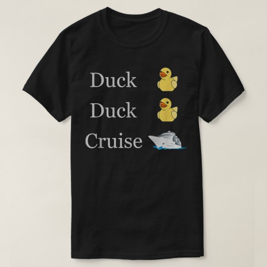 Duck Duck Cruise Ducks loeit familiekoppeling T-shirt (Design voorkant)