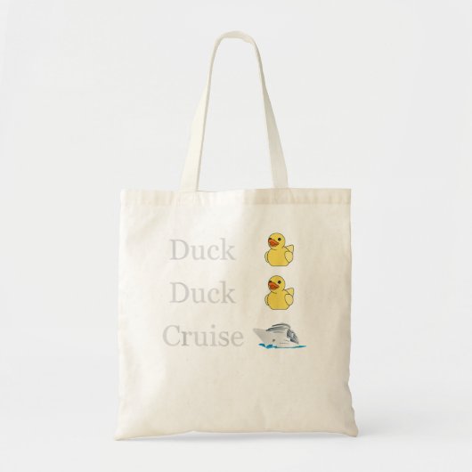 Duck Duck Cruise Ducks loeit familiekoppeling Tote Bag (Voorkant)
