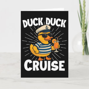 Duck Duck Cruise - Eend Liefhebber Cruiseschip Kaart
