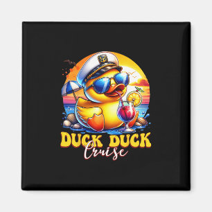 Duck Duck Cruise Grappige Familie Cruise Matching  Magneet