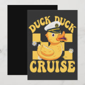 Duck Duck Cruise Grappige Familie Cruising Matchin Feestdagenkaart (Voorkant / Achterkant)