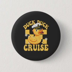 Duck Duck Cruise Grappige Familie Cruising Matchin Ronde Button 5,7 Cm