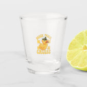 Duck Duck Cruise Grappige Familie Cruising Matchin Shot Glas (Voorkant)