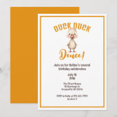 Duck Duck Deuce Second Birthday  Kaart (Voorkant / Achterkant)