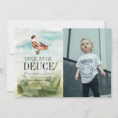 Duck Duck Deuce Waterverf Jongen Foto 2e Verjaarda Kaart (Voorkant)