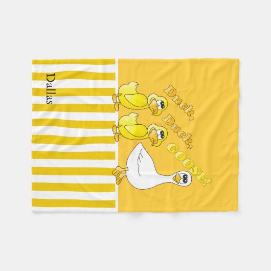 Duck, Duck, Goose Fleece Deken (Voorkant (Horizontaal))