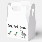 Duck Duck Goose Grappig Kinder Game Cartoon Pun Bedankdoosjes (Geopend)