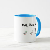 Duck Duck Goose Grappig Kinder Game Cartoon Pun Mok (Voorkant rechts)