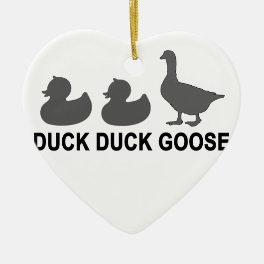 DUCK DUCK GOOSE".png Keramisch Ornament (Voorkant)
